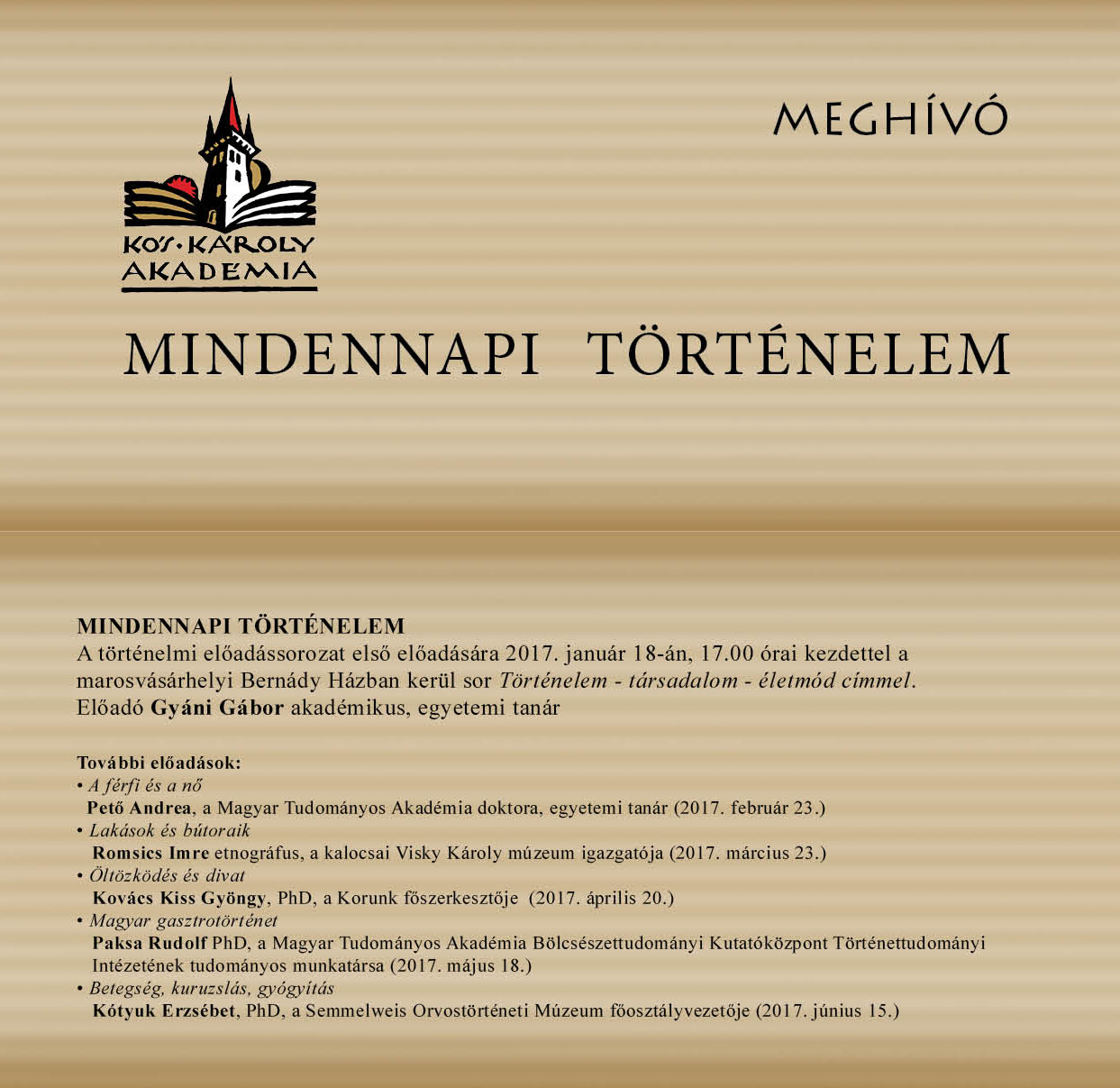 Meghivo 2016. januar 18.